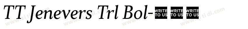 TT Jenevers Trl Bol字体转换